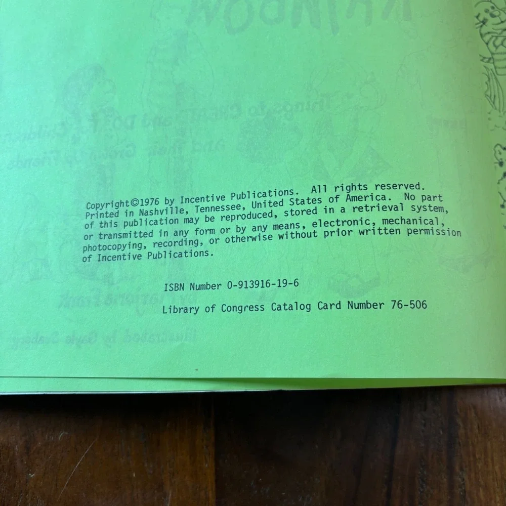 I Can‎ Make a Rainbow Marjorie Frank Vintage 1976 Childrens Activity Craft Book